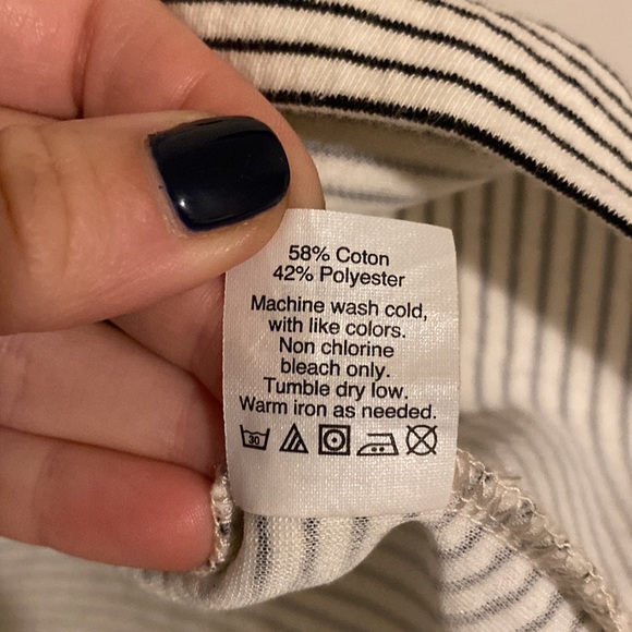 JCrew striped flutter sleeve dress - Picture 5 of 6